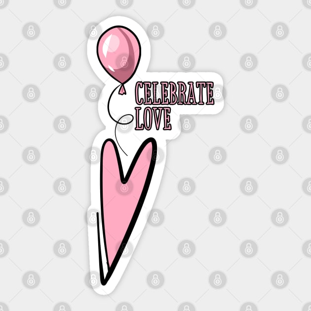 Celebrate Love Heart Vibes! Sticker by SocietyTwentyThree